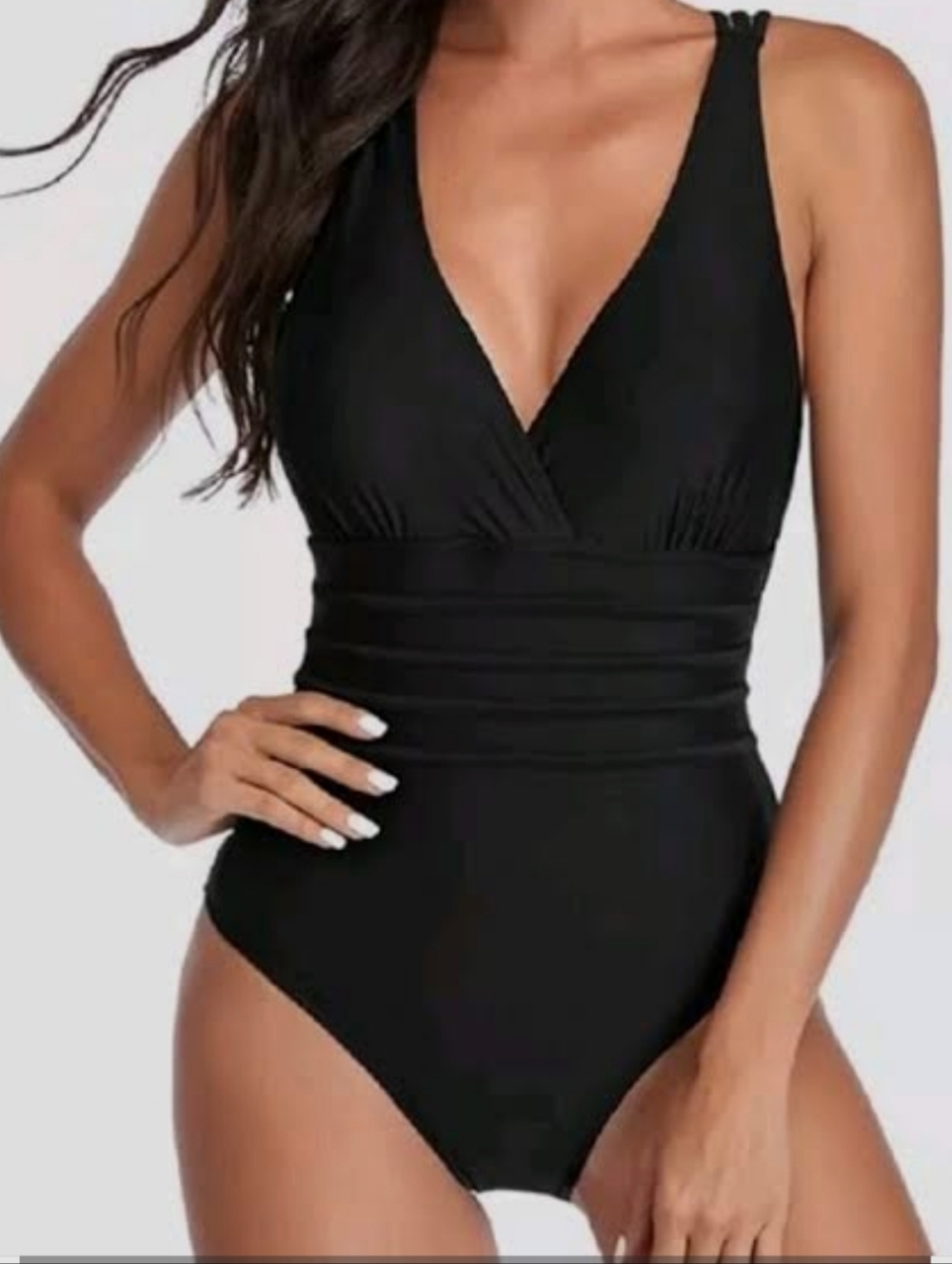 Summer Mae's NWT Classic Black One-Piece Swimsuit - Size XXL